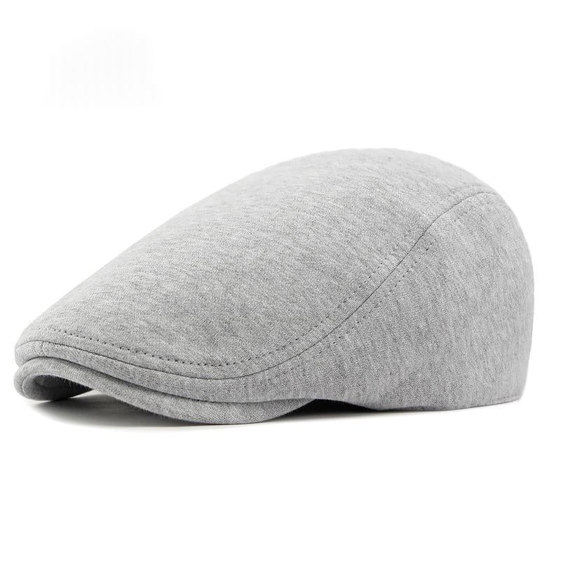 Cotton tricoté Beret British Retro Versatile Simple Newsboy Cap Trendy