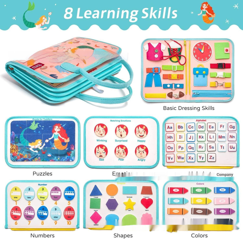 Portable Conseil d'apprentissage du vêtement pour enfants Toy Conseil d'éducation précoce