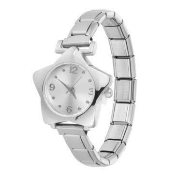 Bracelet de montre en acier inoxydable cinq étoiles coloré
