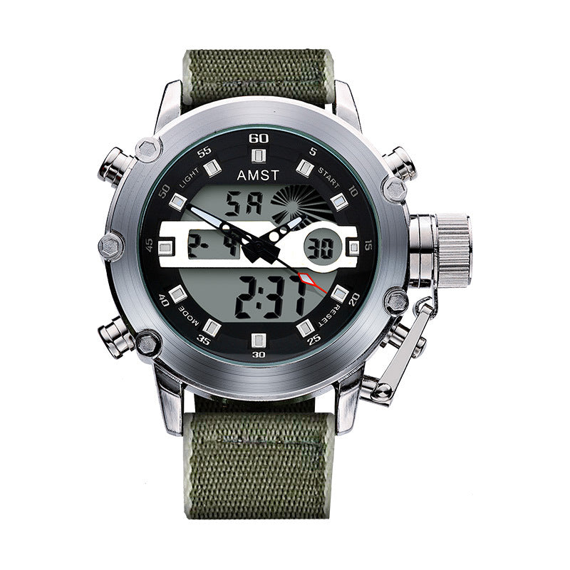 Montre électronique multifonctionnelle Casual Sports pour hommes
