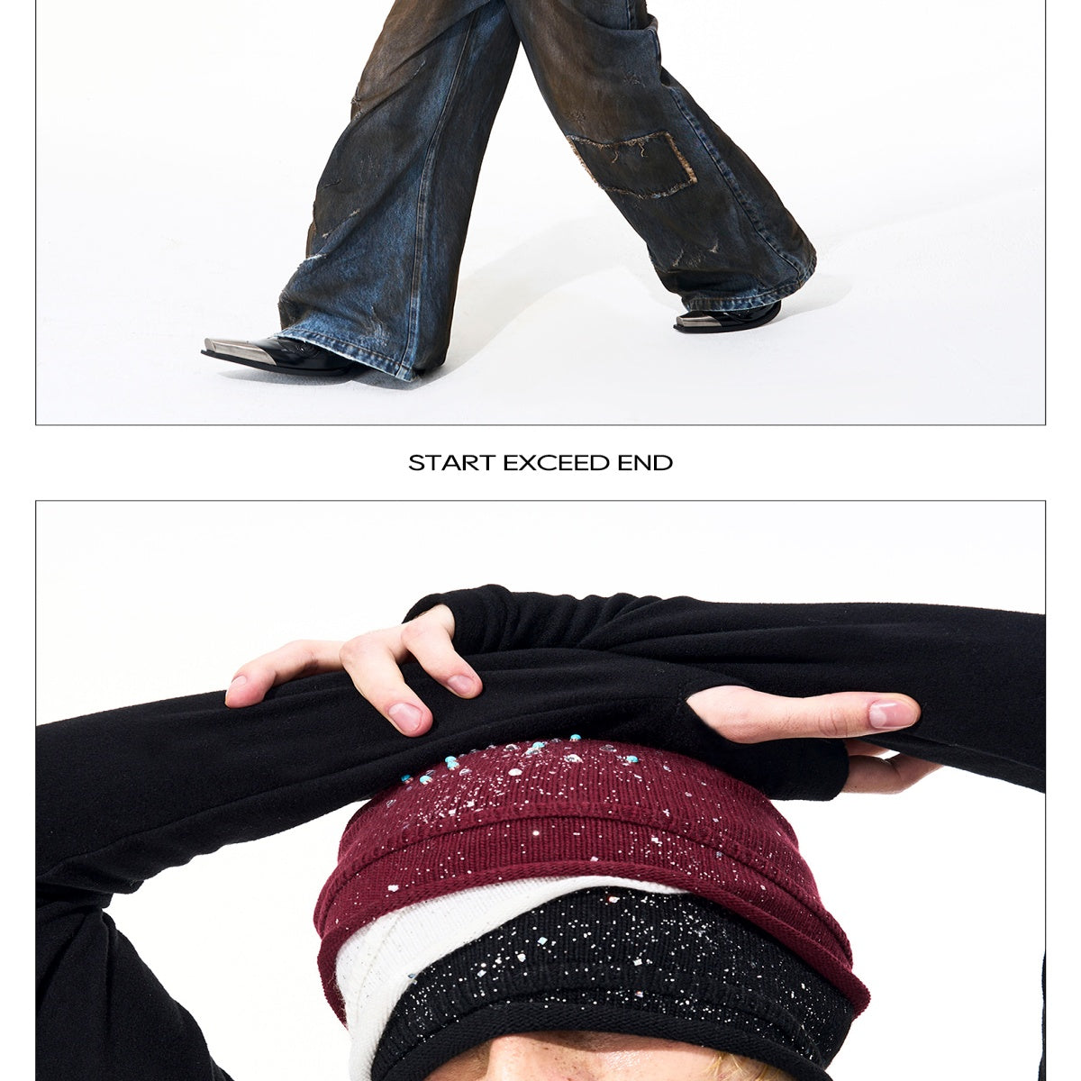 Chapeau haut de gamme en laine de strass