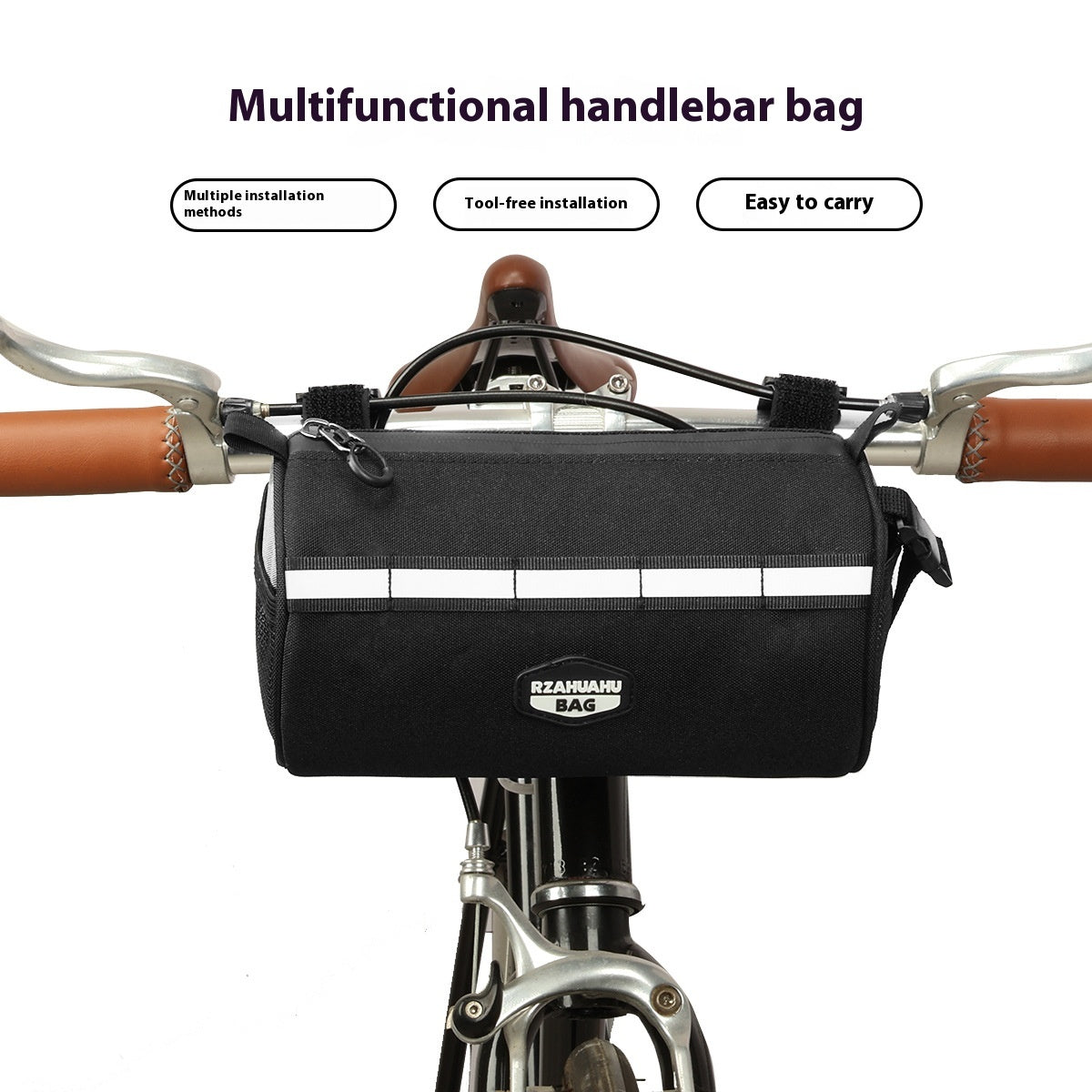 Grande capacité pliant avant Beam Mountain Bike Pannier Sac Accessoires Cyclisme