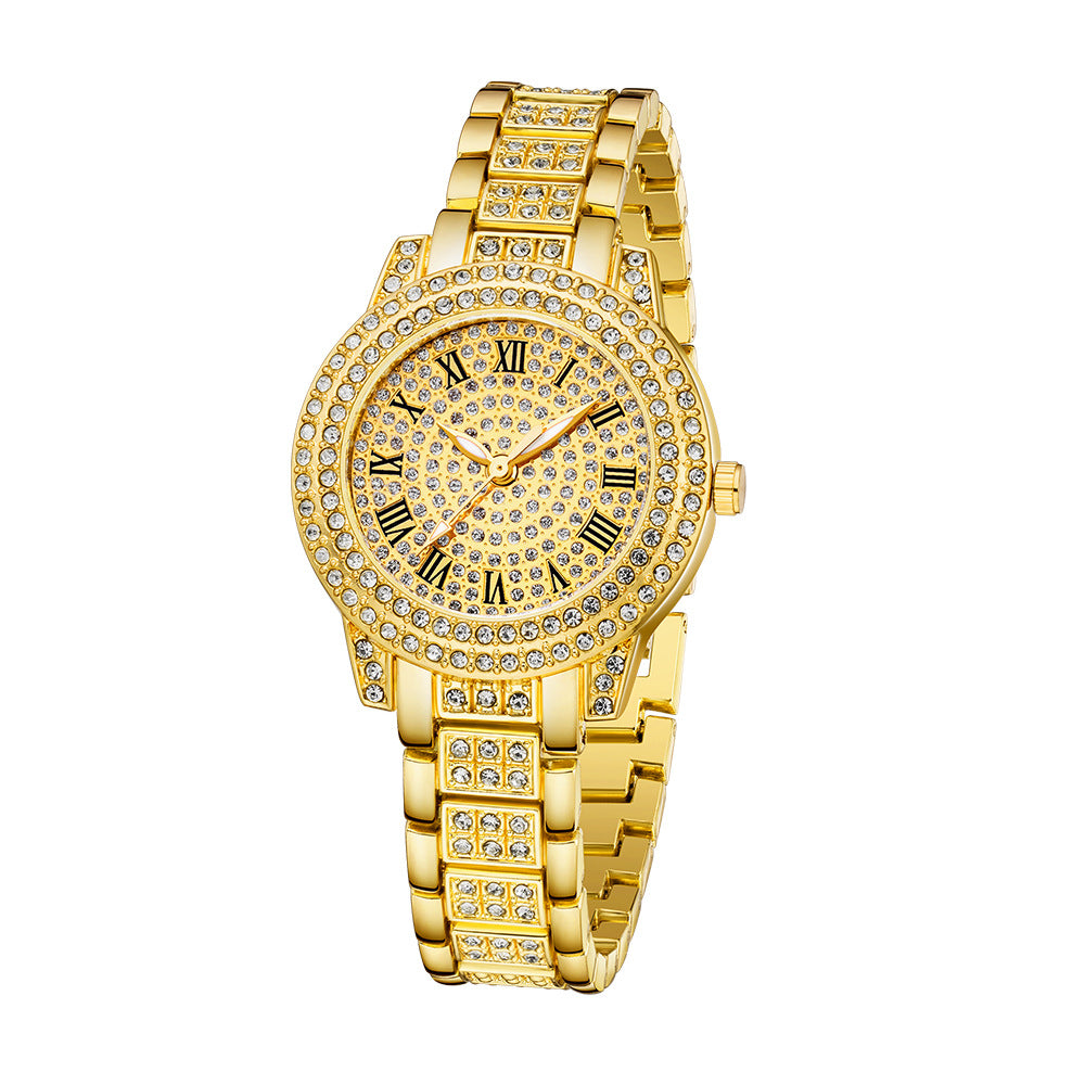 Ensemble de montres haut de gamme à la mode incrustées de diamants