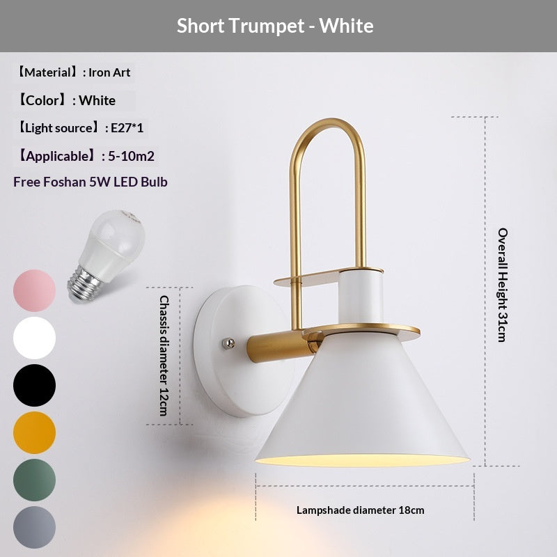 Lampe de lit personnalisée de style Macaron