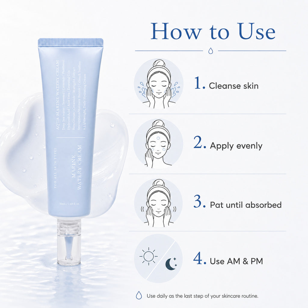 Crème visage hydratant marine Légèreté