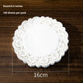 Huile alimentaire Absorbant le papier-6,5 pouces Round