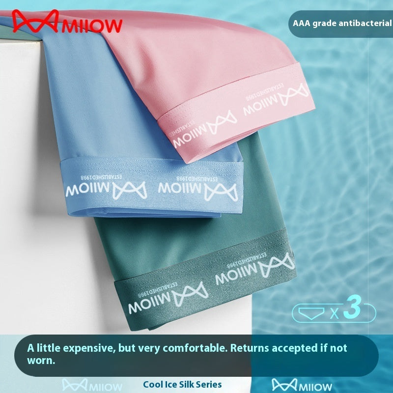 Sous-vêtements homme d'été Ice Silk Boxer Respirant tendance