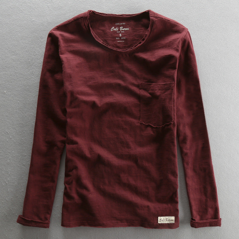 T-shirt casual homme respirant et confortable couche de base