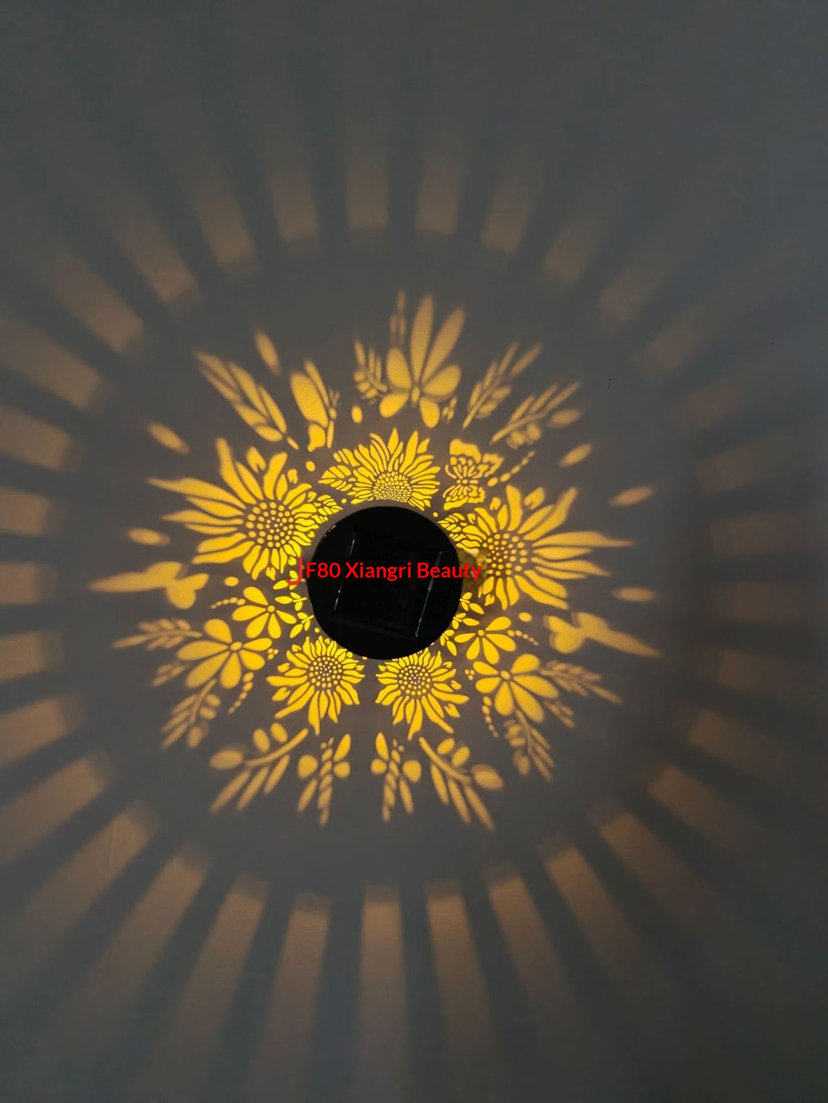 Solar-powered outdoor wall light