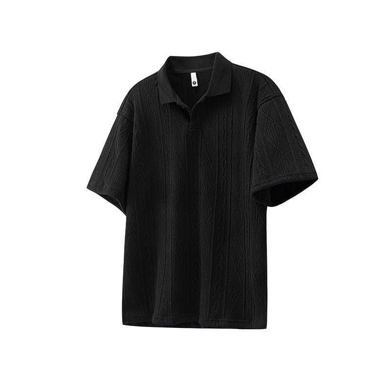 T-shirt Lapels Retro pour Homme