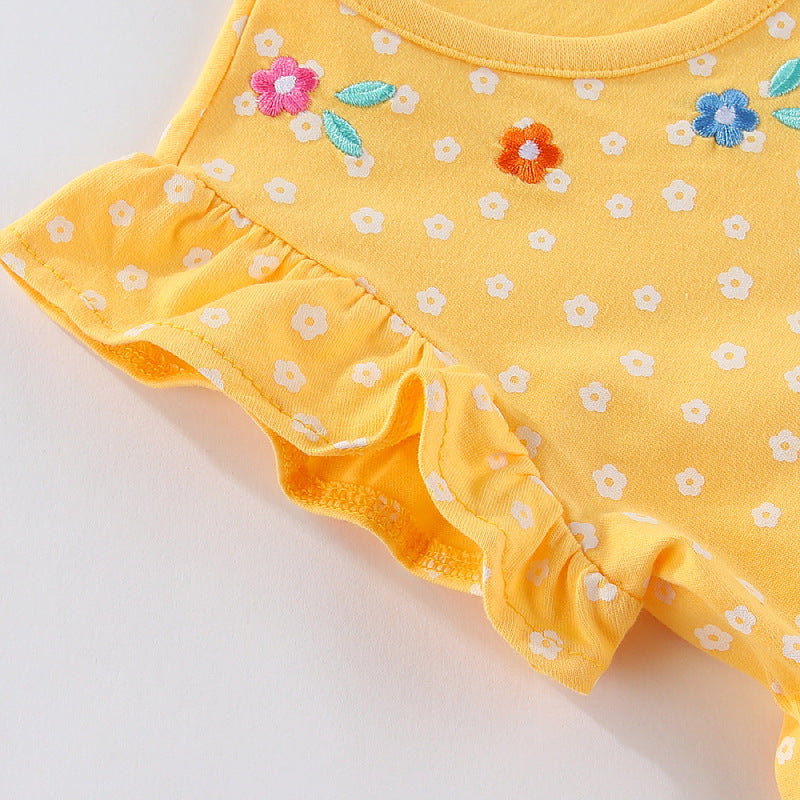 Robe de princesse à la mode tendance avec dessin animé