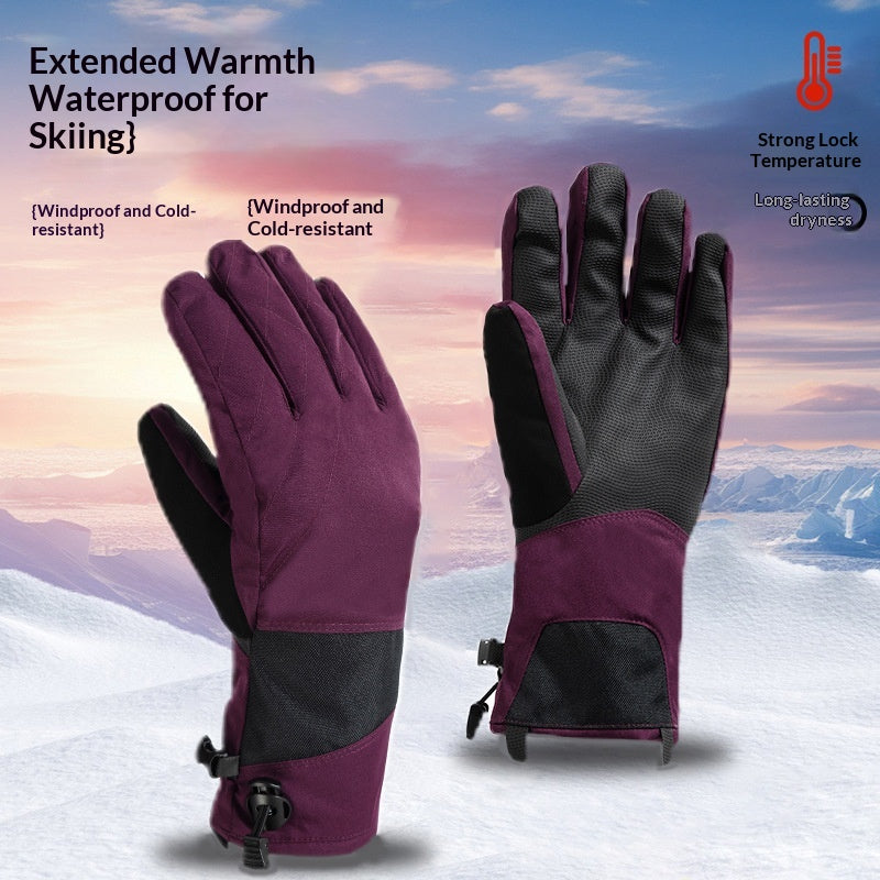 Gants d'écran tactile Hiver Windproof Plus Velvet Gants chauds Ski Outdoor Cycling Gants Ma