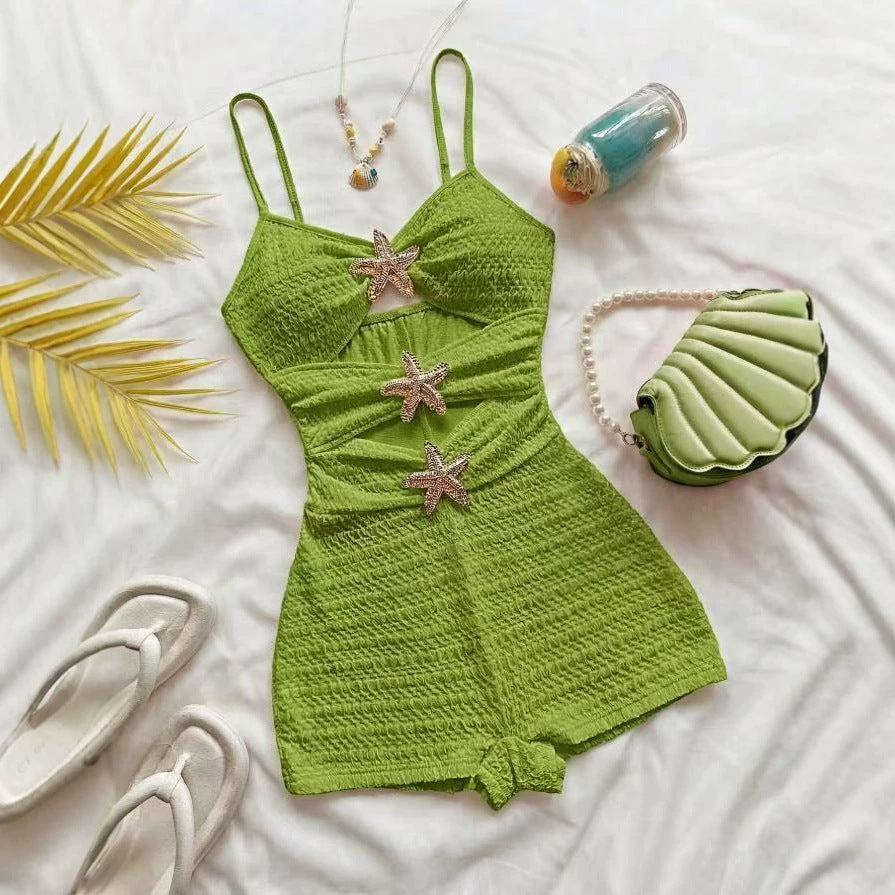 Femmes Ruffled Sea StarMaillot de bain OnePiece