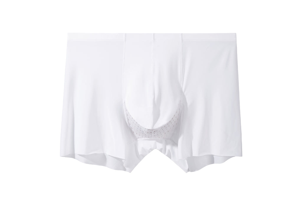 Ice Silk Bullet Separation Sous-vêtements pour hommes Boxers mince respirant Sexy Quatre-corner Short