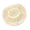 Plateau de séparation rotatif à 360° 6 compartiments Plateau de snack scellé compact Plateau de service divisé F