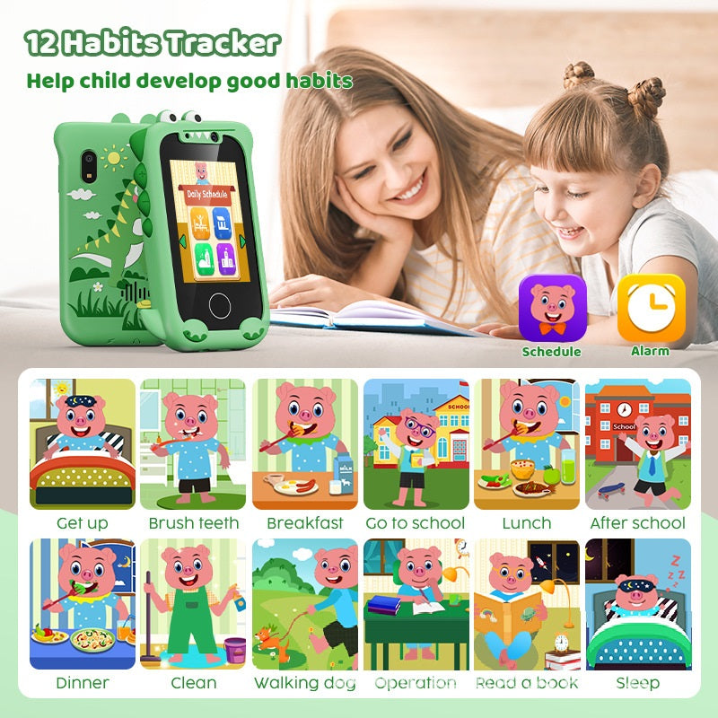 Early Childhood Education Video Game Mini Bear Handheld Touch Mobile Phone Camera