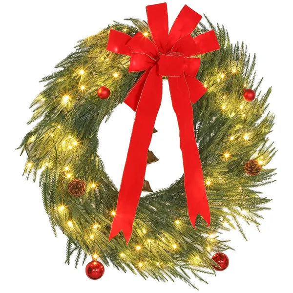 Wreath de Noël(Aucune expédition pour les week-ends)