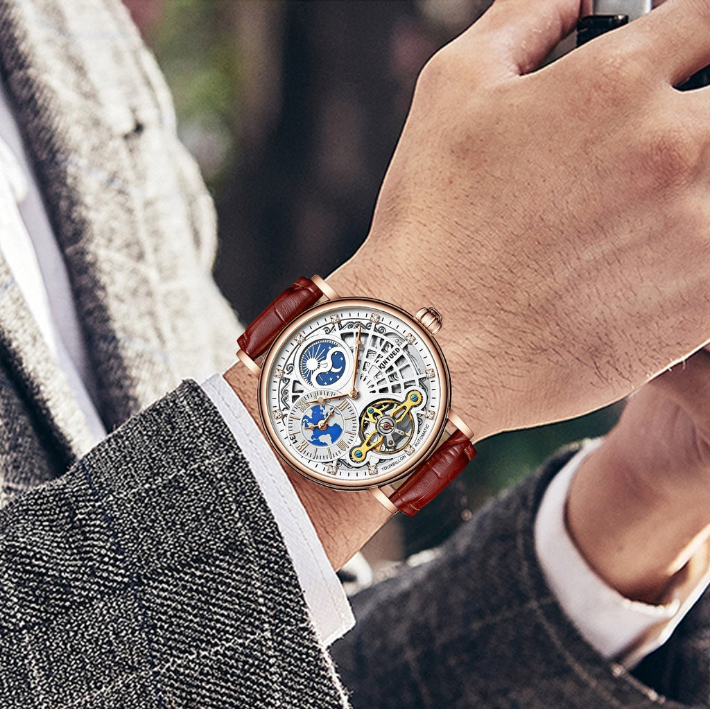 Men's mechanical automatic hollow watch