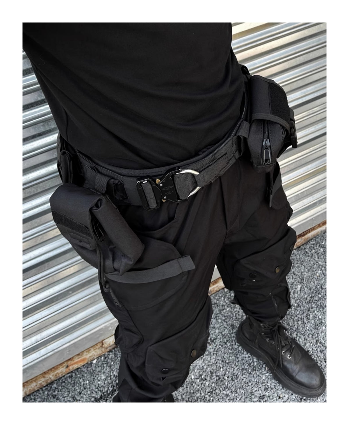 Haut de la rue Fonction Détachable Multifonctionnel Ceinture Tactique Taille sac costume