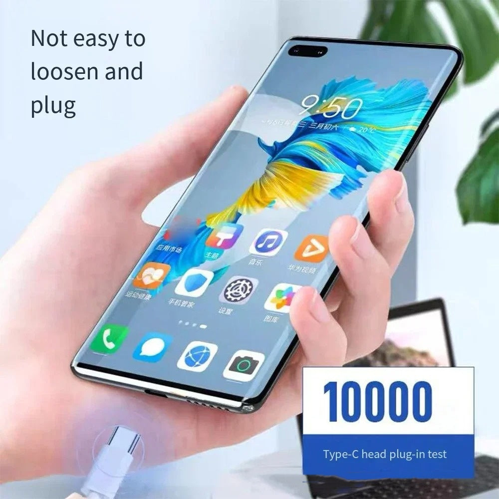 Fiberglass Fast Charge Line Double câble USB de type C