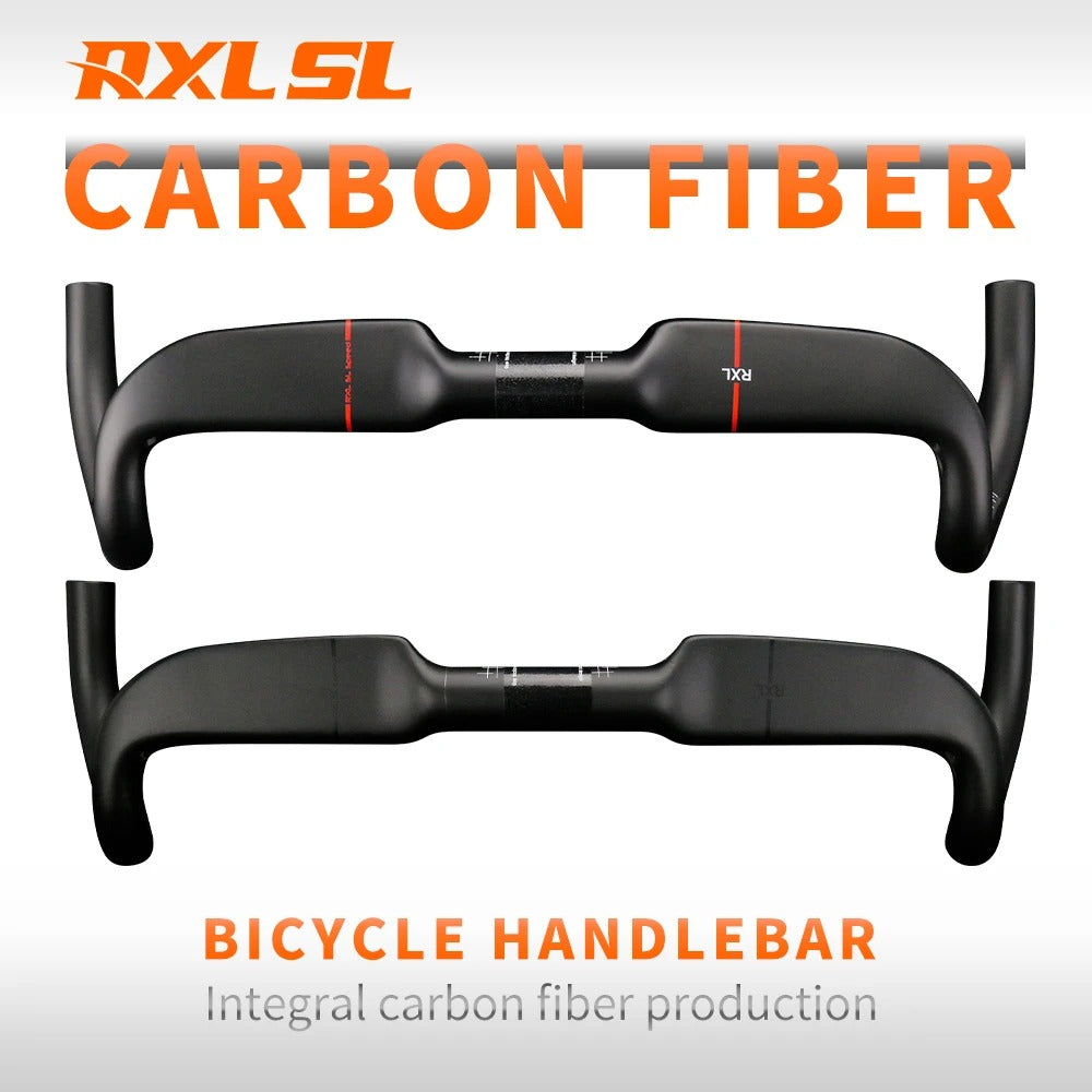Barre de poignée de vélo de route en fibre de carbone