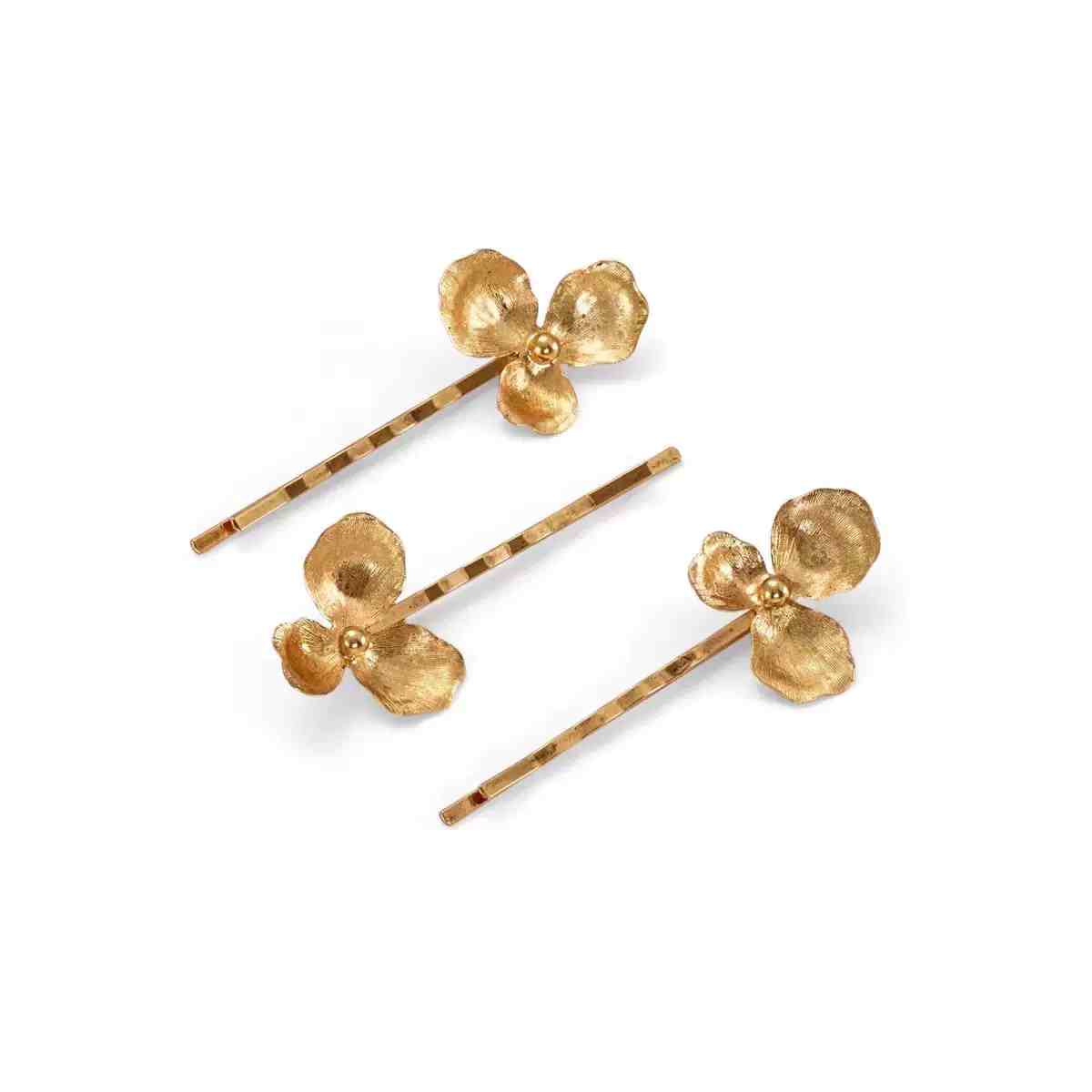 Gold Flower Pearl Barrettes Mode Accessoires pour cheveux de mariée