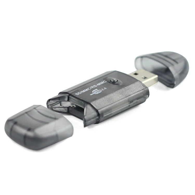 Lecteur de carte USB transparent LED créative