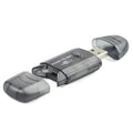 Lecteur de carte USB transparent LED créative