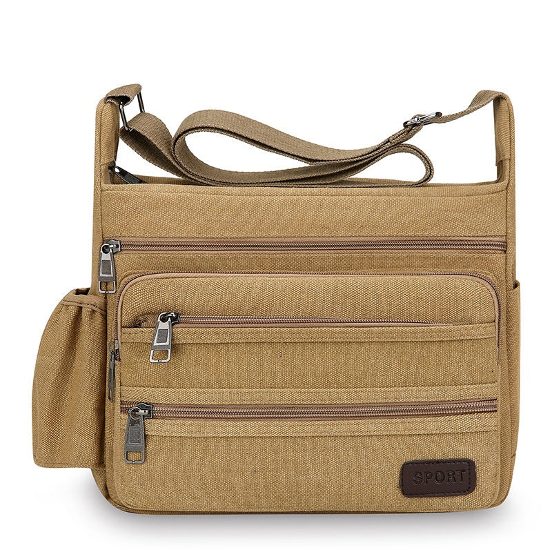 Multifonctionnel Loisirs Grand dispositif de rangement Toile Crossbody sac de voyage