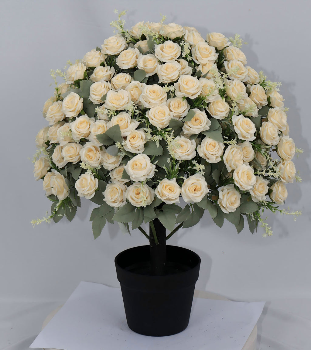 Décoration de rose artificielle de 24 pouces résistant aux UV