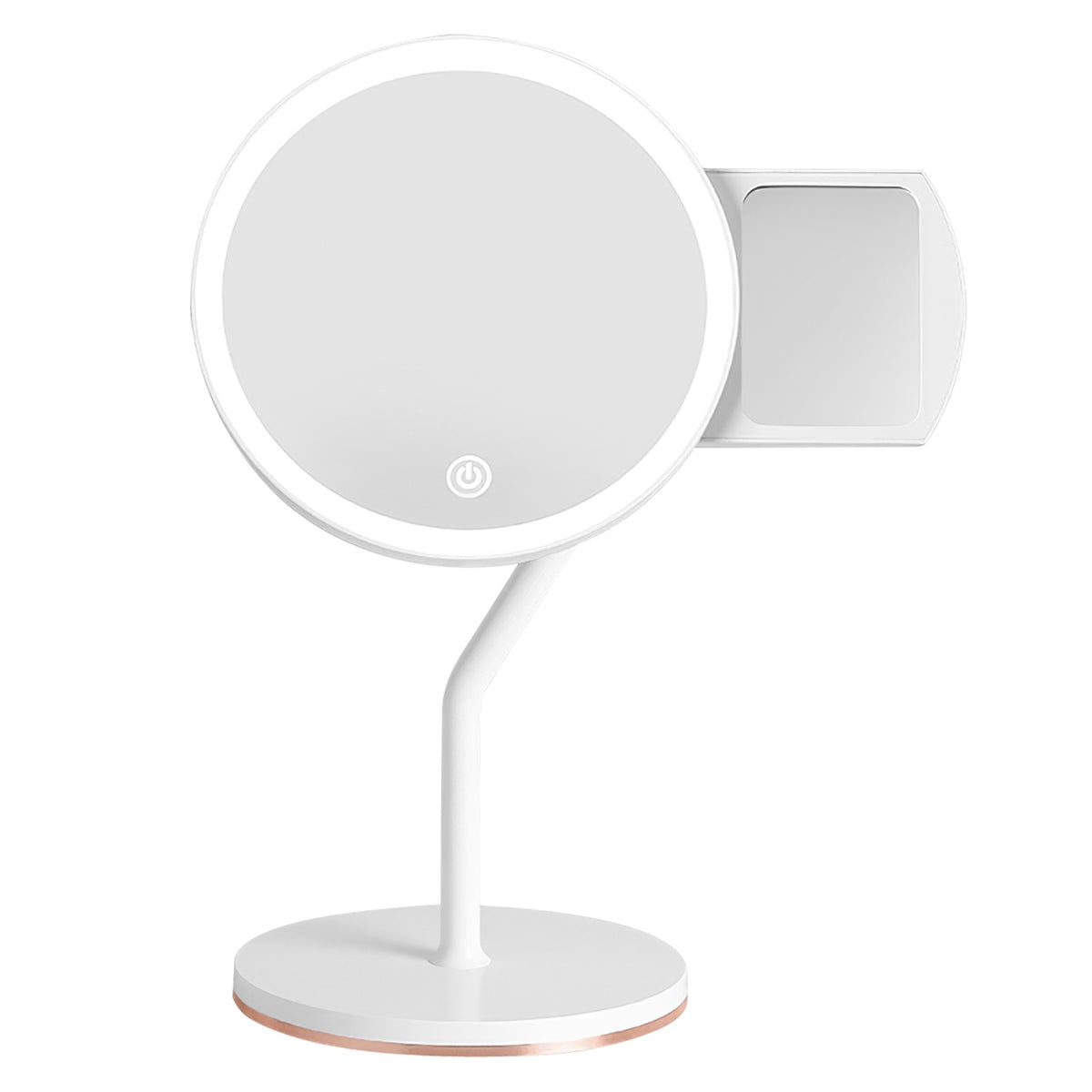 1Pc 7.48En 5X miroir de maquillage lumineux grossissant miroir d'agrandissement variable avec lumières L