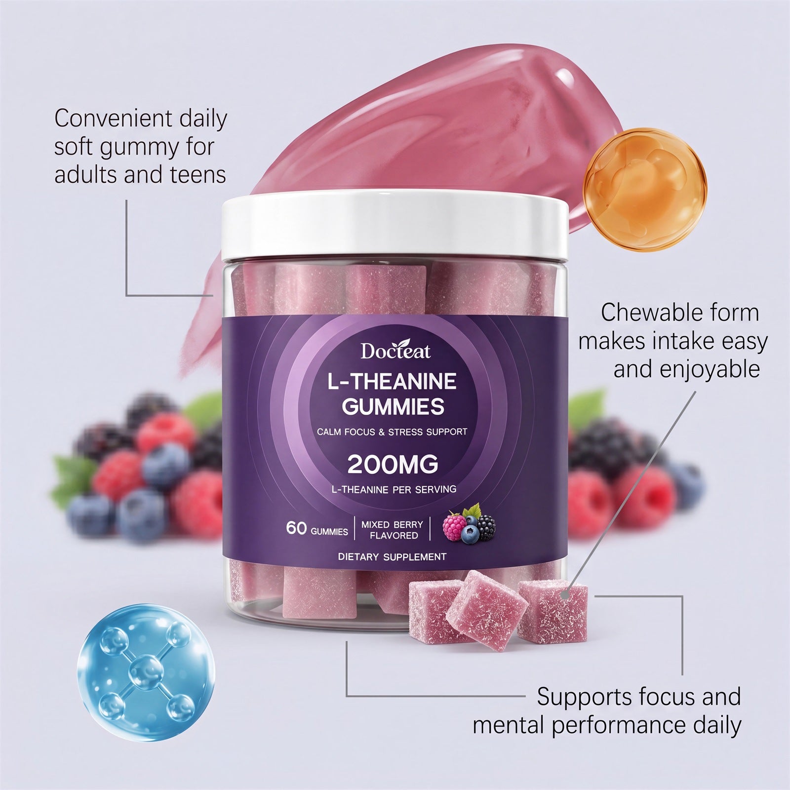 Améliorer la vitalité caring pour le corps et l'esprit Soft Candy
