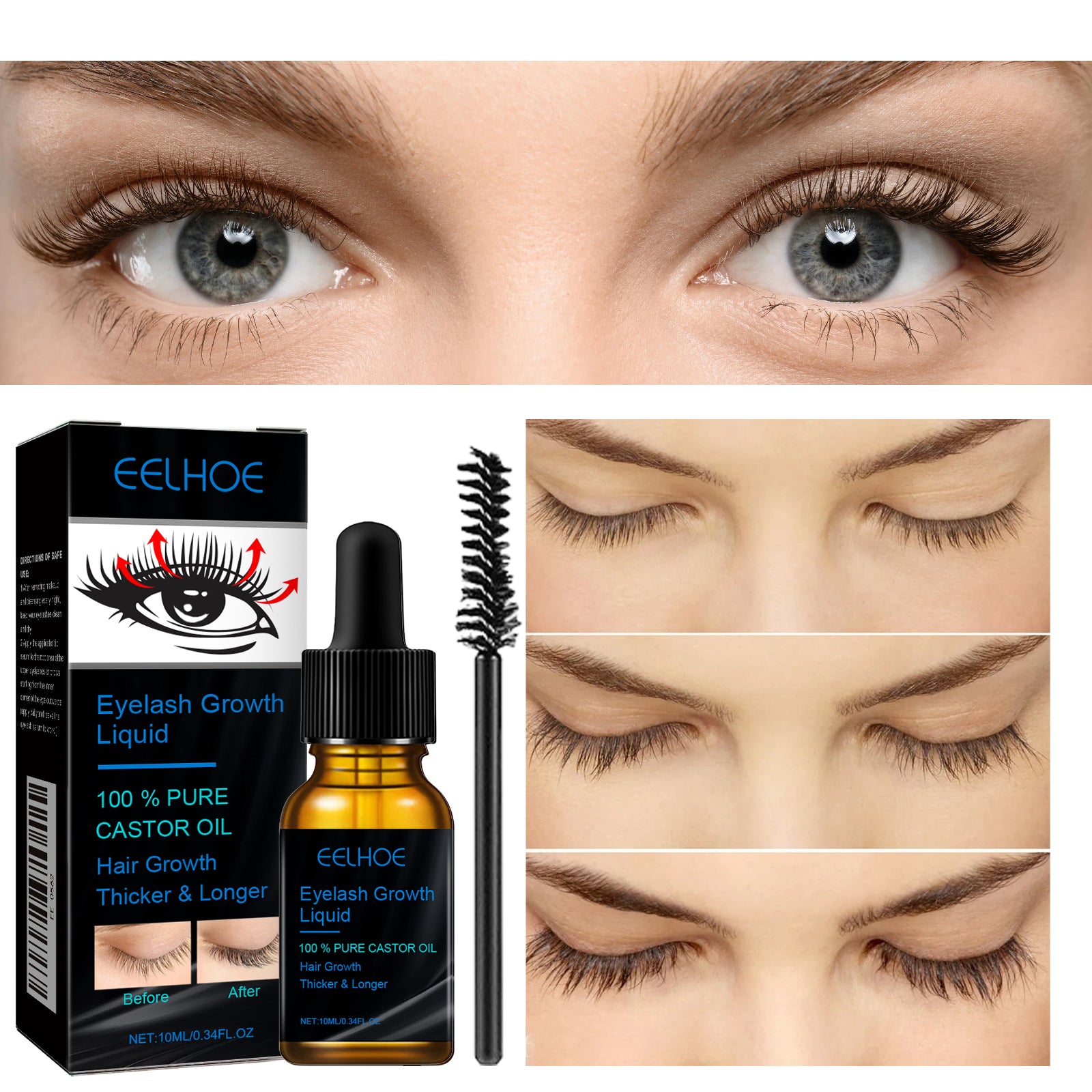 Sérum à cils d'huile de ricin