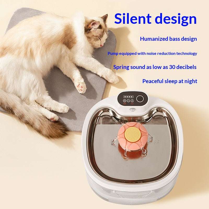 Fontaine d'eau pour animaux de compagnie filtrée par circulation intelligente