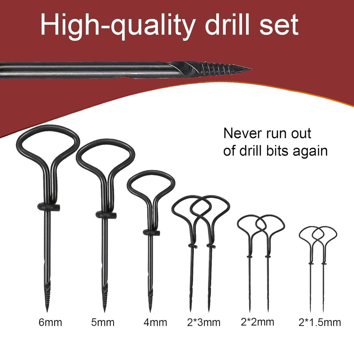 51-Piece Mini Drill Bit Set: Precision Pin Vise Hand Drill with 48 Drill Bits (0.5