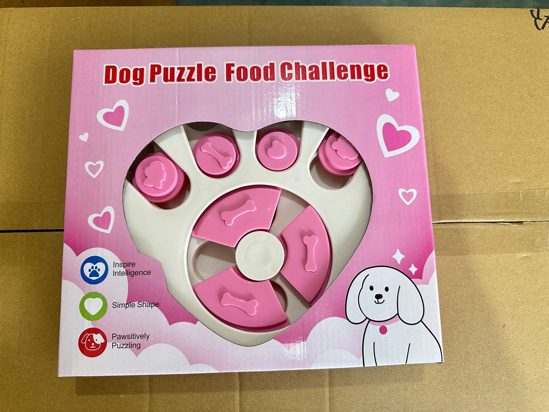 Puzzle de chien Jouet d'alimentation lente