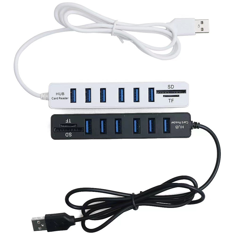 1 M USB déconcentrateur ligne HUB COMBO HUB lecteur de carte TFSD 6 Plus 2
