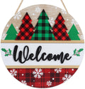 Panneau de porte avant de Noël de bienvenue 11.4in