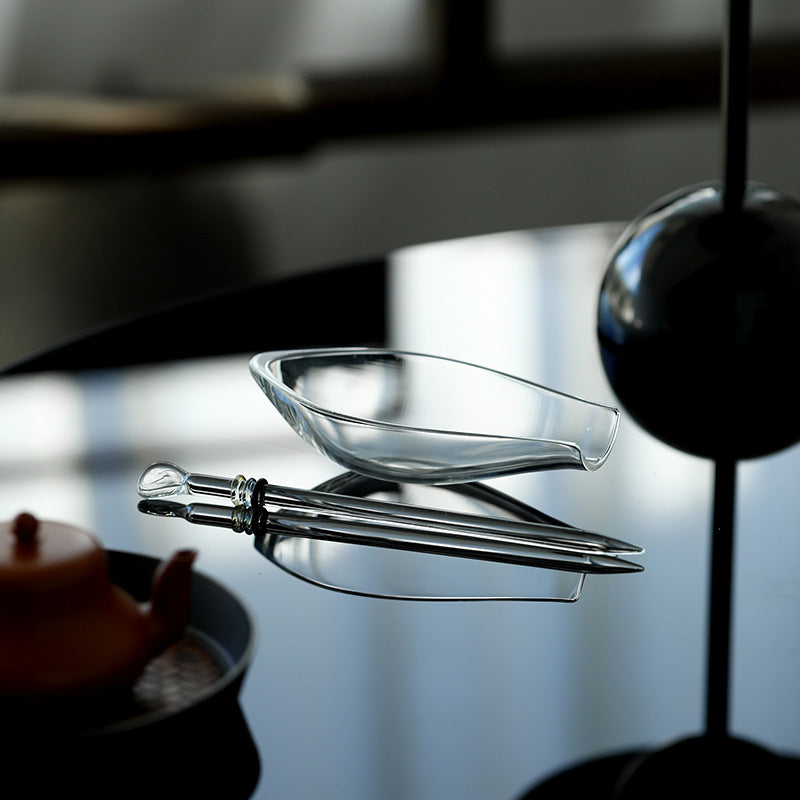 Borosilicate Transparent Tea cérémonie Utensiles Suite produits Set chinois