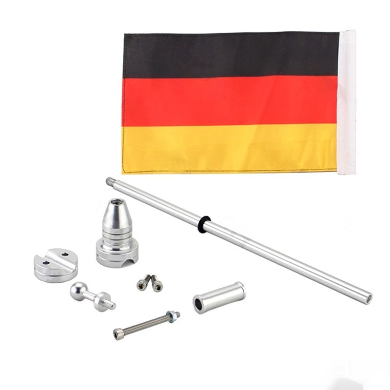 Boîte latérale Bumper Parcelle ou sac à bagages Flagpole