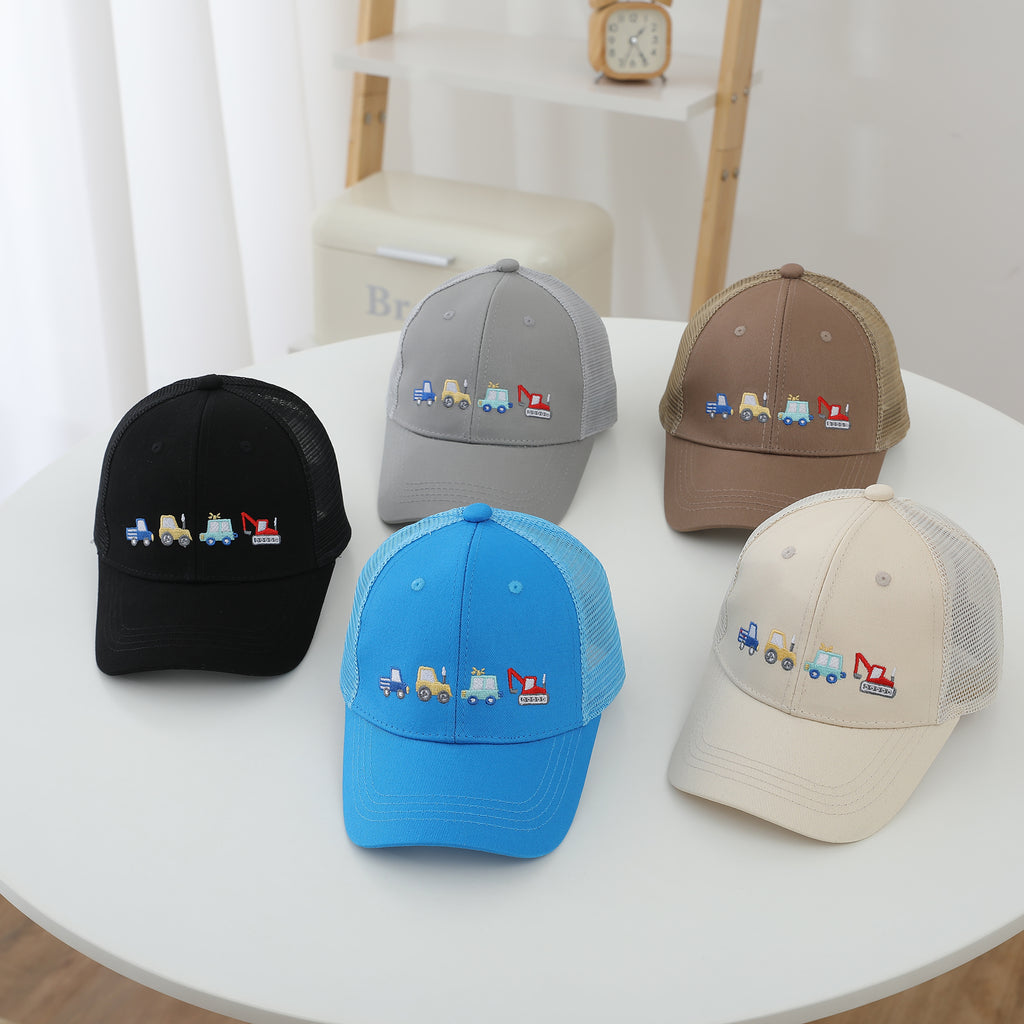 Style pour enfants Brodé à quatre roues Respirant Semi-netté Extérieur Cool and Comfort