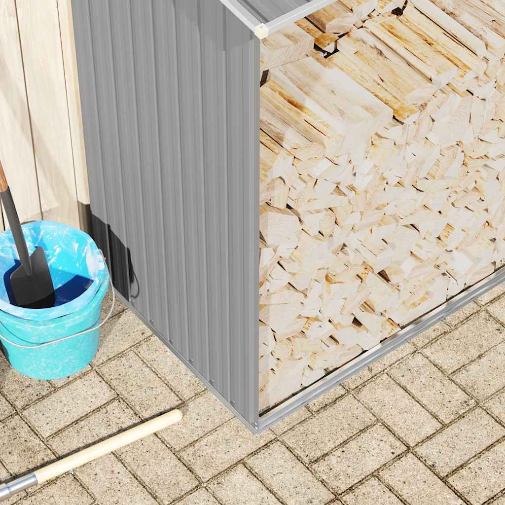 Stockage de bois de chauffage en acier galvanisé 330x stockage de bois de chauffage acier galvanisé