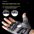 Gants de fitness de vélo de sport résistant aux chocs en silicone liquide d'équitation