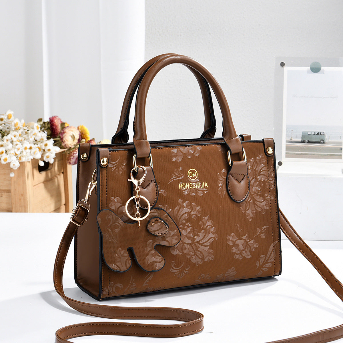 Sac à épaule polyvalent imprimé pour les mamans et les femmes