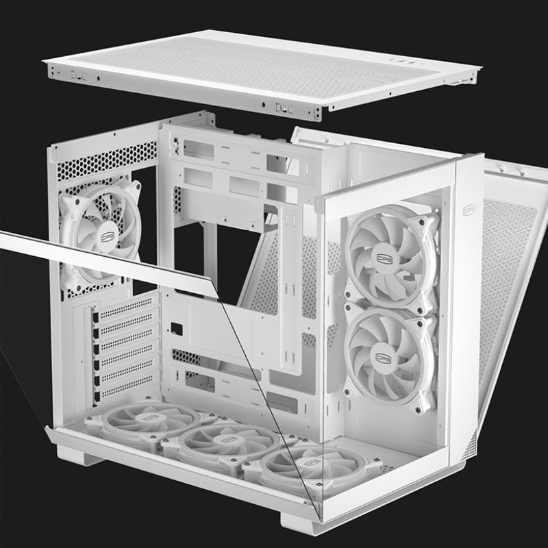Ocean-view boîtier ATX avec fenêtre latérale et support pour les cartes mères en arrière