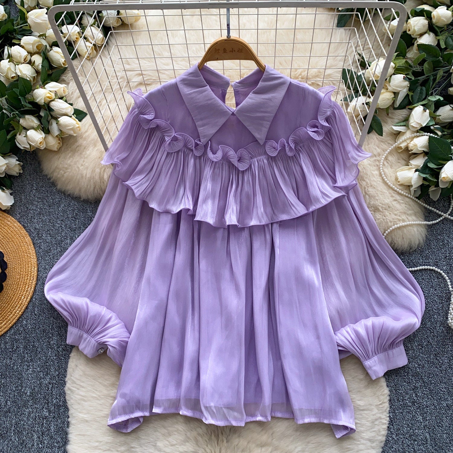 Blouse respirante respirante en couleur solide pour femmes