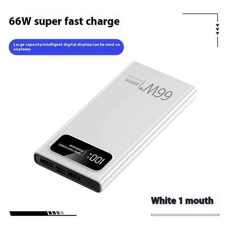 66W Alimentation mobile à charge super rapide 20000 MA Grande capacité