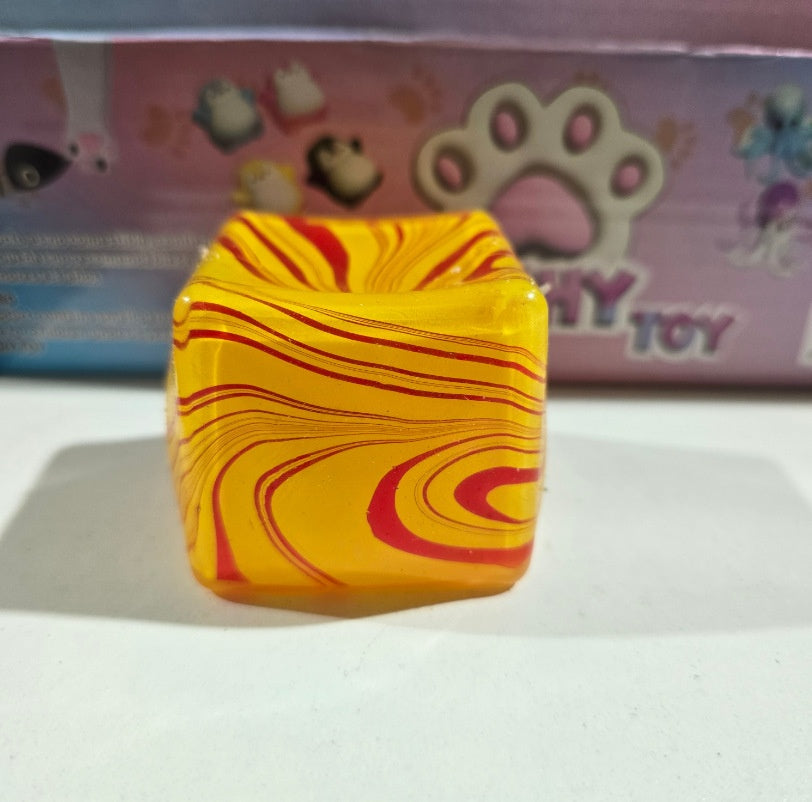 Jouet de colle doux anti-stress en cube d'eau