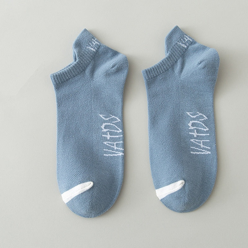 Season Thin Absorb Sweat Short Mesh Respirant Pure Cotton Chaussettes sport homme
