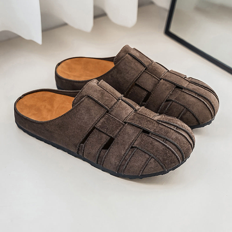 Hommes Respirant élégant sandales vintage de diapositive pour les deux intérieur et extérieur porter